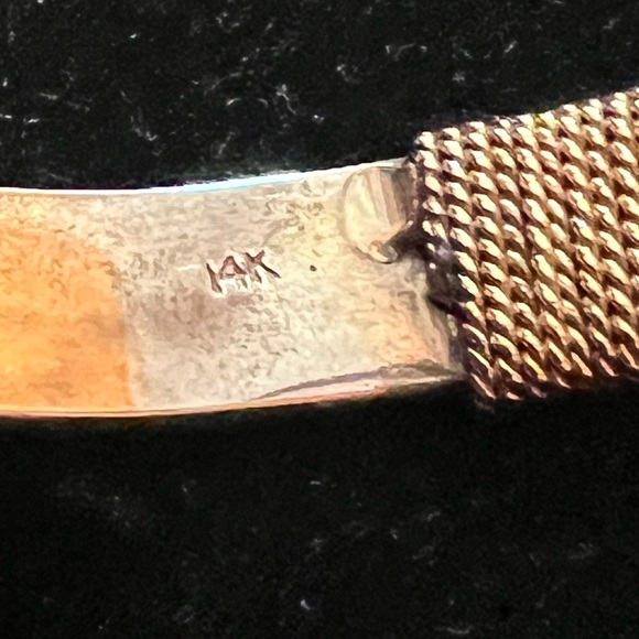 Sterling Silver & 14 K Anchor Hook Bracelet MRSP $842 - Picture 8 of 12